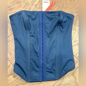 Popilush denim Corset Crop Top